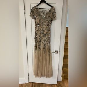 Embellished evening gown size 8 Adrianna Papell worn once.